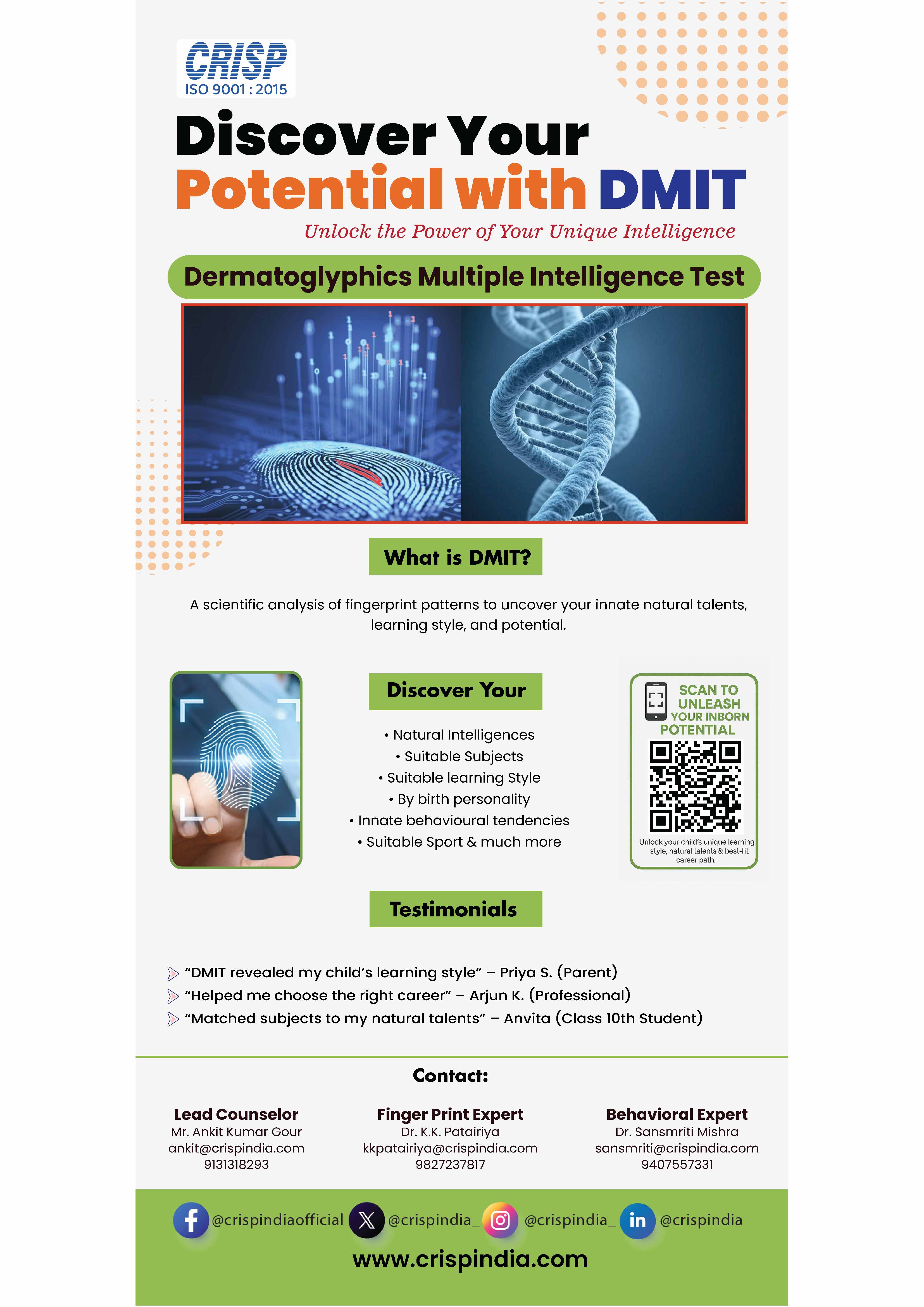 Biometric DMIT